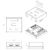 Hyperline SB1-2-8P8C-C6-SH-WH Розетка компьютерная RJ-45 (8P8C),  категория 6,  экранированная,  двойная,  внешняя,  Dual IDC