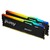 Память DDR5 2x32GB 5600MHz Kingston KF556C40BB2AK2-64 Fury Beast RGB RTL Gaming PC5-44800 CL40 DIMM 288-pin 1.25В dual rank с радиатором Ret