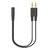 Адаптер аудио A4Tech AD-4P Jack 3.5  (f) / 2xJack 3.5  (m) 0.2м. черный