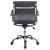 Бюрократ Кресло Ch-993-Low black черный иск кожа низкая спинка крестовина хром