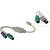 VCOM VUS7057 Кабель-адаптер USB A->2xPS / 2  (адаптер для подключения PS / 2 клавиатуры и мыши к USB порту)