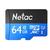 Флеш-накопитель NeTac Карта памяти Netac MicroSD card P500 Standard 64GB,  retail version card only