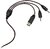 Наушники с микрофоном Oklick HS-L500G черный 2.2м мониторы оголовье