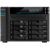 ASUSTOR AS6508T 8-Bay NAS / Media player / Intel Atom C3538 2, 1GHz (Quad-Core),  8GB SO-DIMM DDR4,  noHDD (HDD, SSD),  / 2x10GbE+2x2, 5Gbe (LAN) / 2xUSB3.2, HDMI / M.2 / 4ip camera license ; 90IX0201-BW3S10