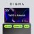 Телевизор LED Digma 55" DM-LED55UBB33 Яндекс.ТВ Frameless черный 4K Ultra HD 60Hz DVB-T DVB-T2 DVB-C DVB-S DVB-S2 USB WiFi Smart TV