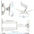 Kromax ATLANTIS-40 white,  Кр. стал. наст. для TV 22"-65",  max 40 кг,  5 ст св.,  нак. +5°-15°,  пов. 180°,  от ст. 60-523 мм,  max VESA 400x400 мм