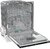 Посудомоечная машина встраив. Gorenje GV642D90 1900Вт узкая черный