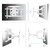 ONKRON M6L WHITE 40-70" макс 400x600  наклон -5° / +8°,  поворот ±140° Макс нагрузка 45, 5кг,  от стены 54-500мм,  белый