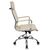 Бюрократ Ch-993 ivory,  Кресло,  иск. кожа,  Цвета слоновой кости,  высокая спинка,  крестовина хром