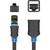 Патч-корд удлинитель Vention прямой SSTP cat.6,  RJ45 - 3м. Черный