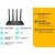 TP-Link Archer C6 AC1200 Dual Band Wireless Gigabit Router,  867Mbps at 5GHz + 300Mbps at 2.4GHz,  802.11ac / a / b / g / n,  5 Gigabit Ports,  4 fixed antennas