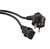 Hyperline PWC-IEC13-SHM-10-BK Кабель питания компьютера  (Schuko+C13)  (3x1.00),  10A,  угловая вилка,  10м