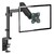 ONKRON G70 BLACK Кронштейн для монитора 13-32" макс. 100*100,  струбцина,  наклон -35?+35? поворот 360?,  вылет от основание 0-534мм,  макс.перемещение по вертикали 0-600мм,  кабель-канал,  пружина,  нагрузка 1-8кг
