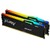 Модуль памяти Kingston KF560C36BBE2AK2-64 DDR5 64Gb 6000Mhz CL36 K2 Kingston Fury Beast RGB кит 2x32Гб