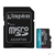 Флеш карта microSDXC 128GB Kingston SDCG4 / 128GB Canvas Go! Plus V30 A2 + adapter