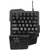 Игровой блок Oklick 701G IRON FIST черный USB for gamer LED  (подставка для запястий)