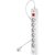 Buro BU-SP3_USB_2A-W Сетевой фильтр,  3м,  6 розеток,  белый