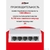 DAHUA DH-SF1005L 5-портовый неуправляемый коммутатор,  5x10 / 100 Base-T,  коммутация 1 Гбит / с,  MAC-таблица 2К,  пластик