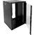 Шкаф телекоммуникационный настенный разборный ЭКОНОМ 18U  (600  350) дверь стекло,  цвет черный