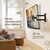 Кронштейн ONKRON /  17-42'' макс 200*200 мм,  2 колена,  наклон -+ 8?,  поворот: 180°,  от стены 65-448 мм,  макс вес 35кг,  черный
