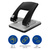 KW-TRIO 9760-BLK Дырокол Stylish Heavy Duty  до 40 листов,  черный.