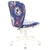 Кресло детское Бюрократ KD-W10 синий космопузики крестовина пластик пластик белый
