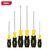 Набор отверток Deli DL630006N 6шт SL5x75 + SL5x100 + SL6x150 + PH1x75 + PH1x100 + PH2x150 сталь Cr-V,  двухкомпонентная прорезиненная рукоять