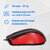 Мышь Oklick 225M черный / красный оптическая  (1200dpi) USB  (2but)
