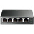Easy Smart Gigabit 5-port switch with 4 PoE + ports,  metal case,  desktop installation,  PoE budget-65W,  802.1 q VLAN support