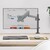 ONKRON G70 BLACK Кронштейн для монитора 13-32" макс. 100*100,  струбцина,  наклон -35?+35? поворот 360?,  вылет от основание 0-534мм,  макс.перемещение по вертикали 0-600мм,  кабель-канал,  пружина,  нагрузка 1-8кг