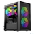 XASTRA Корпус A305M 3ARGB Black mATX / Mesh /  tempered glass  /  2x140mm + 1x120mm ARGB PWM fans /  Door /   A305M-2FC14A-1FC12A-D
