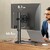 ONKRON D101FS BLACK Кронштейн для монитора 10-32" макс. 100*100,  настольная подставка,  наклон -85?+45? поворот 360?,  вылет от основание 0-113мм,  макс.перемещение по вертикали 200-380мм,  нагрузка 10кг,  портрет / альбом ориентиция