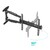 Кронштейн ONKRON /  40-75" макс 400*400  наклон -5° / +8° поворот 180? Макс нагрузка 35кг от стены: 65-707мм,  черный