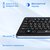 Клавиатура Oklick 870S черный USB беспроводная slim Multimedia