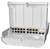 MikroTik Cloud Router Switch 318-16P-2S+OUT with 800MHz CPU,  256MB RAM,  16x Gigabit LAN with PoE-out,  2xSFP+ cages,  RouterOS L5 or SwitchOS  (dual boot),  outdoor enclosure,  mounting kit  (power supply N