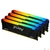 Память DDR4 4x8GB 3600MHz Kingston KF436C17BB2AK4 / 32 Fury Beast RGB RTL Gaming PC4-28800 CL17 DIMM 288-pin 1.35В kit single rank с радиатором Ret