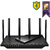 Двухдиапазонный Wi Fi 6 роутер TP-Link Archer AX73,  AX5400 до 574 Мбит / с на 2, 4 ГГц + до 4804 Мбит / с на 5 ГГц,  6 антенн,  1 гигабитный порт WAN + 4 гигабитных порта LAN,  порт USB 3.0