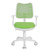 Кресло Бюрократ Ch-W797 SD TW-18,  белый пластик,  спинка салатовая сетка сиденье салатовое