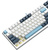 Клавиатура A4Tech Fstyler FS300 механическая белый / синий USB for gamer LED  (FS300 PANDA SNOWBOARDING)