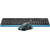 Клавиатура + мышь A4Tech Fstyler FG1035 клав:черный / синий мышь:черный / синий USB беспроводная Multimedia  (FG1035 NAVY BLUE)