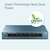 TP-Link LS108G,  8 портов RJ45 10 / 100 / 1000 Мбит / с,  металлический корпус,  настольный / монтируемый на стену,  plug and play,  поддержка 802.1p QoS