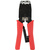 ITK TM1-B11V Инструмент обжимной для RJ45,  RJ12,  RJ11 с храповым мех. и вертикальным положением обжима,  сине-оранжевый