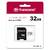 Флеш карта microSD 32GB Transcend microSDHC Class 10 UHS-1 U1,   (SD адаптер),  TLC