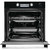 Встраиваемый духовой шкаф /  60 см,  встраиваемый духовой шкаф,  77 л,  очистка паром,  12 режимов,  черный цвет
