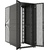 Шкаф серверный ПРОФ напольный 42U  (800  1200) двери двойные перф. 2 шт.,  черный,  в сборе