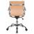 Бюрократ Ch-993-Low camel,  Кресло,  светло-коричневая иск. кожа,  низкая спинка,  крестовина хром