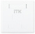 Настенная информационная розетка RJ45 8P8C,  кат.5Е UTP,  2-порта,  белая