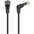 Патч-корд Vention прямой UTP cat.6a,  RJ45 угол 90 - 5м. Черный