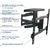 Кронштейн для телевизора Kromax ATLANTIS-60 черный 22"-65" макс.40кг настенный поворотно-выдвижной и наклонный