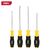 Набор отверток Deli DL630004N 4шт SL5x100 + SL6x150 + PH1x100 + PH2x150 сталь Cr-V,  двухкомпонентная прорезиненная рукоять
